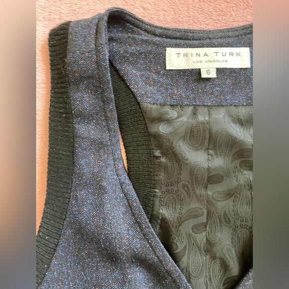 Trina Turk Confetti Vest Size 6 - Picture 3 of 8